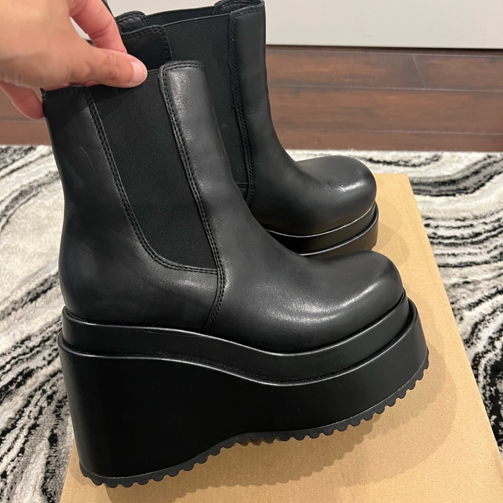 Steve Madden Jesse leather platform boot
